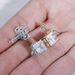 Men's Jewelry Hip Hop Square Zircon Earrings For Men And Women Fashion Personality Simple Earrings_ipsvogv.com