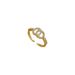 【 Real Gold Electroplating 】 Open Double Small Fragrance Fashionable Micro Inlaid Light Luxury Finger Ring_ipsvogv.com