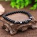 Source Jewelry 6mm Black Matte Hand Worn Copper Beads Flying Saucer Micro Diamond Ball Bracelet Bracelet Set Wholesale Men_ipsvogv.com