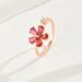 Women’s Jewelry Set Fashion Version Of Small Fresh Sweet Flower Ring Niche Inlaid Zircon Plain Ring Open Adjustable Index Finger Ring_ipsvogv.com