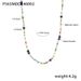 Bohemian Dopamine Natural Stone Round Handmade Colored Bead Necklace Light Luxury Temperament Neck Chain For Women_ipsvogv.com