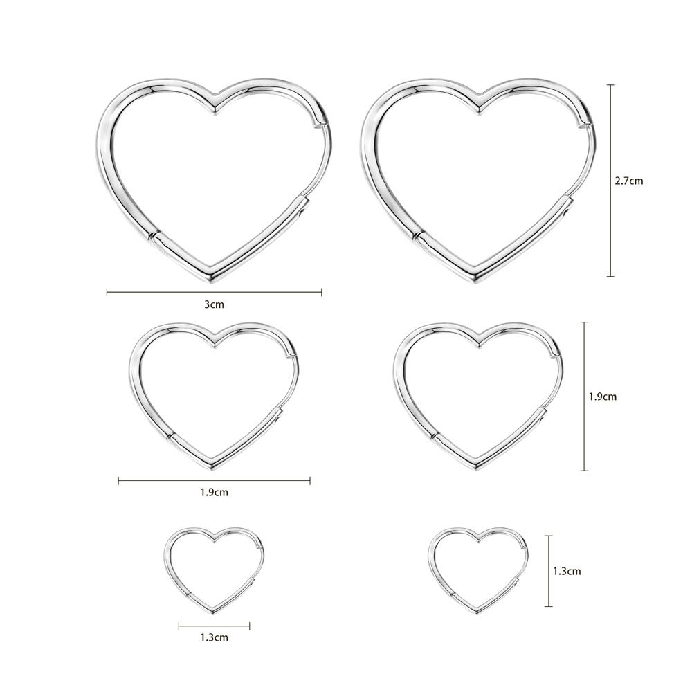 Retro love earrings personality simple fashion heart shaped earrings female earrings copper plated real gold retro ear coils_ipsvogv.com