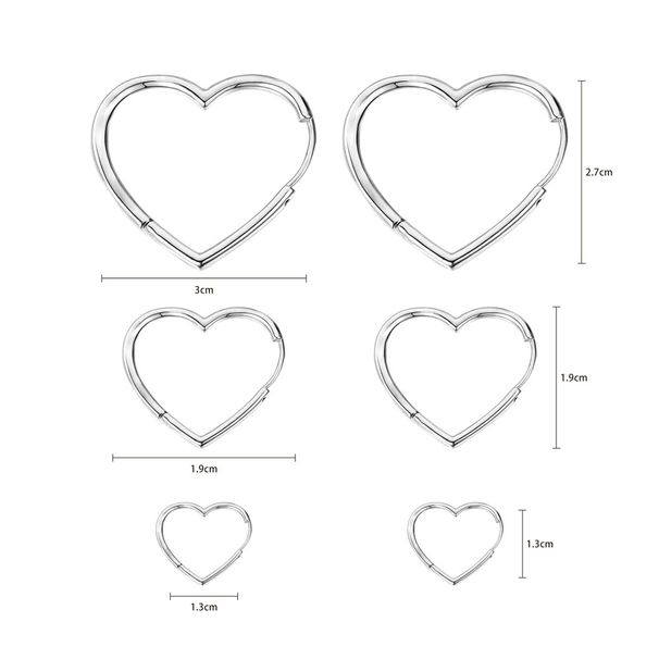 Retro love earrings personality simple fashion heart shaped earrings female earrings copper plated real gold retro ear coils_ipsvogv.com