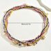 Minimalist and fashionable OL women's set, personalized multi-layer woven shell, niche design bracelet, long bracelet_ipsvogv.com