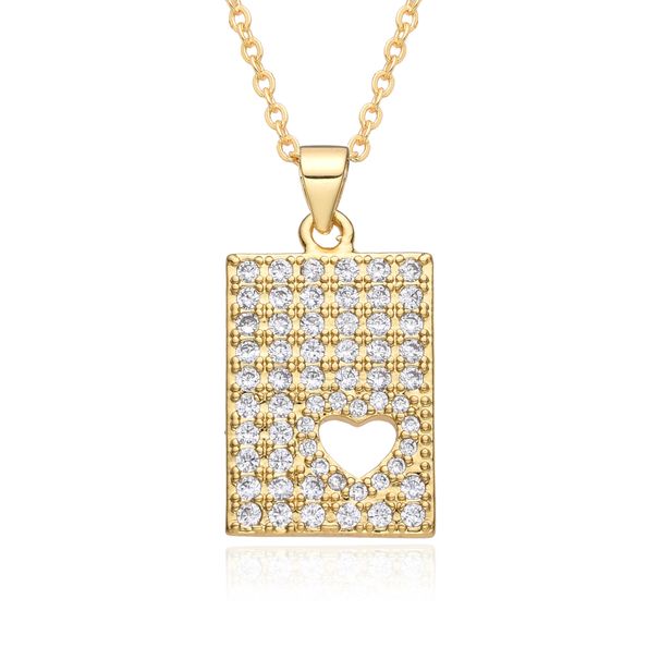 Necklace For Women, Internet Celebrity Love Zircon Niche Light Luxury New Design Pendant, Temperament Hot Style Advanced Micro Inlaid Necklace_ipsvogv.com