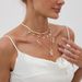 Bohemian Irregular Gravel Crystal Pendant Ins Style Metal Snake Bone Chain Necklace_ipsvogv.com