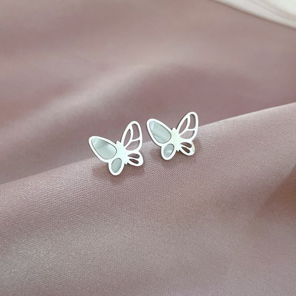 【 Full Body Titanium Steel 】 Fritillaria Butterfly Minimalist Style Cold Men And Women Personalized Temperament Banquet_ipsvogv.com