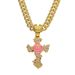 New Rose Pendant Hip Hop Creative Personalized Cross Necklace_ipsvogv.com