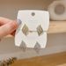 Women's Earrings Personality simple geometry diamond-encrusted earrings women's small hundred wings modeling earrings_ipsvogv.com