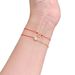 High Version Rose Gold French Gourd Red Rope Women's Diamond Inlaid Woven Bracelet, Zodiac Year_ipsvogv.com