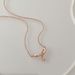 Light Luxury Style Diamond-Studded Ribbon Bow Pendant Clavicle Chain Women's French Elegant Necklace Choker Gift For_ipsvogv.com