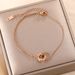 Roman Double Ring Titanium Steel Necklace, Women's Full Diamond Collarbone Chain, Fashionable, Versatile, High-end And_ipsvogv.com