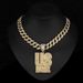 Letter USBOYZ Pendant Hip Hop Cuban Chain Alloy Personalized Necklace_ipsvogv.com