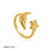 Women’s Jewelry Set Fashion Gold Retro Star And Moon Ring Personality Design Ring Fashionable And Versatile Commuter Open Ring_ipsvogv.com