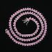 Ced Out High Quality Hip Hop Rap Singer Jewelry 3-Claw Set Women's Pink AAA CZ Single Row Mesh_ipsvogv.com