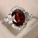 Sanjieins New Women's Inlaid Zircon Fashion Single Ring Pomegranate Red Handmade_ipsvogv.com