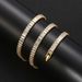 Zircon tennis chain micro inlaid square zircon hip hop couple alloy necklace pendant_ipsvogv.com