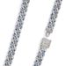 Popular colored diamond Cuban chain necklace new style personalized necklace with multiple sizes available, street style all match hip hop necklace_ipsvogv.com