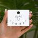 Ins niche geometric flower women's simple zircon inlaid design versatile countryside style earrings_ipsvogv.com