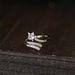pure Zircon Meteor Star Silver S Niche Design, Fashionable And High-end Live Food Ring, Adjustable For Women Design, Ring,_ipsvogv.com