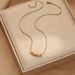 Titanium Steel Colorless Round Bead Necklace with Five Blessings at the Door, Small and Luxury Inns, Cold and Wind_ipsvogv.com