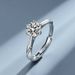 Mosang Stone Spiritual 1 Carat Multi Women's Simulated Diamond Ring Opening Classic Certificate_ipsvogv.com