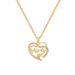 Love 【 】 Mama Zircon Light Luxury Charm Gorgeous Full Diamond Necklace Women's Versatile Clavicle Titanium Steel Chain 【 】_ipsvogv.com
