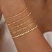 5-Piece Metal Figaro Chain Women's Set Fashionable And Minimalist Bracelet_ipsvogv.com