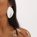 E12403 Exaggerated trendy pebble shaped smooth punk cool style geometric irregular earrings_ipsvogv.com