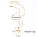 Hip Hop Cross Necklace Micro Set Zircon Gold Personalized Collar Chain Commuting Nail Pendant_ipsvogv.com