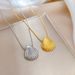 Body 【 Full Titanium Steel 】 Cool And Cool Style Shell Personality Minimalist. True Gold Necklace In The Furnace. Female 【 】 Minimalist. Furnace._ipsvogv.com