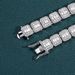 Men’s Jewelry Set Fashion Hip Hop Bracelet 13mm Square Diamond Round Diamond Cuban Chain Full Diamond Men's Trendy Bracelet_ipsvogv.com