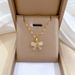 Titanium Steel Earring Set Light Luxury Full Diamond Bow Tie T Zirconia Personalized Style Banquet Earrings Necklace_ipsvogv.com