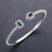Cao Shi's open bracelet trend ins brass zircon bracelet temperament Korean version simple banquet bracelet gift_ipsvogv.com