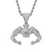 Pendants & Charms Ins Necklace Hip Hop Pendant Hercules Muscle Man Pendant Micro Studded Zircon Personality Creative Jewelry_ipsvogv.com