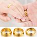 Long Lasting Vietnamese Sand Gold Couple Ring With Smooth Opening, Men's And Women's Genuine Copper Accessory,_ipsvogv.com