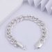 Flat NK For Men 13mm Plated Single Clasp Men's Silver Bracelet Cuban Chain_ipsvogv.com