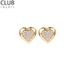 Love double love earrings for women autumn simple sweet personality light luxury small full diamond earrings jewelry_ipsvogv.com