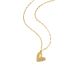 Micro inlaid cat's eye stone full of diamonds, love and color resistant titanium steel necklace, simple and fashionable_ipsvogv.com