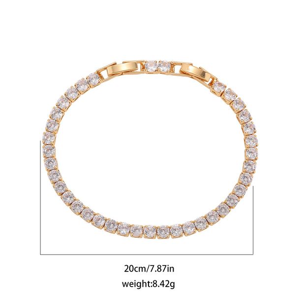 Unisex Hot Selling New Personality Creative Square Zircon Bracelet Fashion Light Luxury Stainless Steel Bracelet_ipsvogv.com