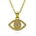 New Devil's Eye Oil Drop Necklace Micro Inlaid Pendant Neck Jewelry_ipsvogv.com