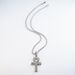 Unisex Anka Full Diamond Cross Pendant Single Row Diamond Tennis Chain Personality Trend Light Luxury Cuban Chain Necklace_ipsvogv.com