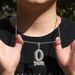 Hip Hop Trend Full Dia O BLOCK Zircon Letter Pendant Necklace For Men's Fashionable And Minimalist Jewelry_ipsvogv.com