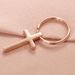 Men And Women's Jewelry Mirror Stainless Steel Cross Keychain DIY Fashion Hip Hop Engraved Pendant Accessories_ipsvogv.com