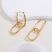 Fashion geometric oval round earrings simple metal style advanced design sense atmospheric jewelry_ipsvogv.com
