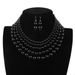 Fashion Style Pearl Jewelry Simple Multi Layer Necklace Pearl Necklace_ipsvogv.com