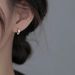 S999 Pure Silver Mobius Plain Hoop Earrings For Women Cold Style Twisted Line Personality Ear Buckle High End Earrings_ipsvogv.com