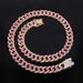 Men’s Jewelry Set Fashion Hot Selling 13mm Full Drill Cuban Chain Alloy Diamond Necklace Men's And Women's Bracelet Hip Hop Jewelry_ipsvogv.com