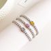 Women's Jewelry Fashion Simple Jewelry Diamond Bracelet Temperament Versatile Full Diamond Square Bracelet Cross Mirror_ipsvogv.com