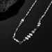 Titanium steel Mobius splicing broken silver necklace men's simple high end sense of all match no fading autumn and winter sweater chain_ipsvogv.com